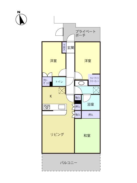 Floor plan. 3LDK, Price 17.8 million yen, Footprint 71.5 sq m , Balcony area 11.4 sq m