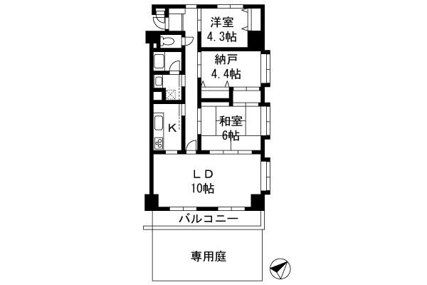 Floor plan. 2LDK+S, Price 12.8 million yen, Occupied area 69.52 sq m , Balcony area 7.68 sq m