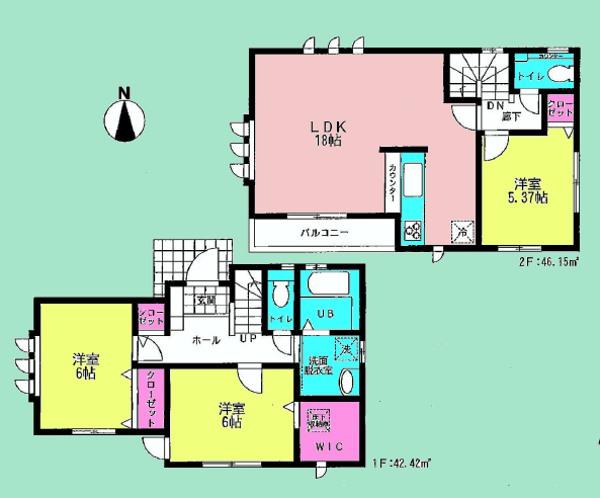 Floor plan. 30,800,000 yen, 3LDK, Land area 100.12 sq m , Building area 88.57 sq m