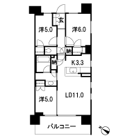 Floor: 3LD ・ K + 2N (storeroom) + 2WIC (walk-in closet), the occupied area: 67.32 sq m, Price: TBD