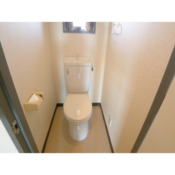 Toilet. There is a small window, It is easy to ventilation.