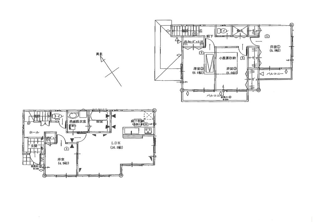 Floor plan. Price 39,800,000 yen, 4LDK, Land area 125.82 sq m , Building area 99.36 sq m