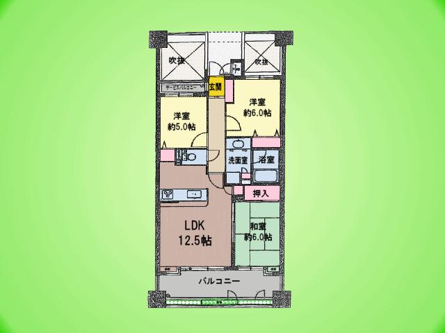 Floor plan. 3LDK, Price 19,800,000 yen, Occupied area 68.38 sq m , Is a floor plan of the balcony area 11.9 sq m easy-to-use 3LDK ☆  Guests tour slowly because it is pre-renovation ☆