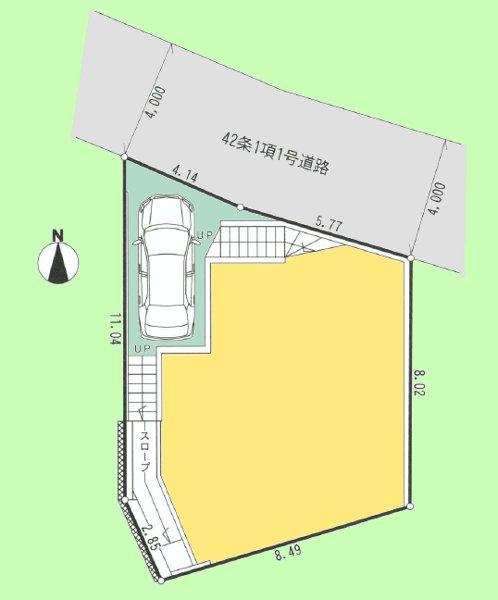 Compartment figure. Land price 15.5 million yen, Land area 99.84 sq m