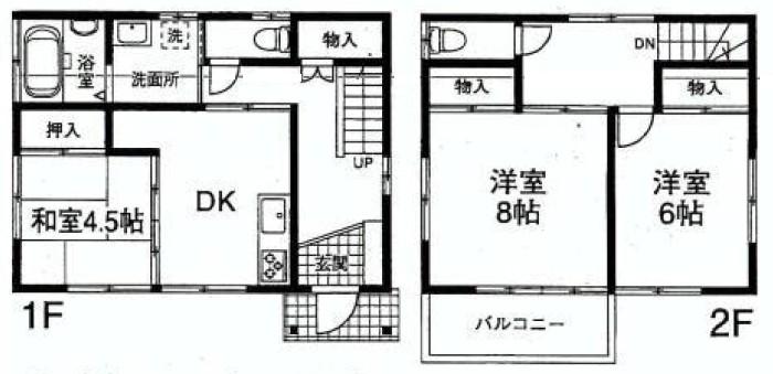Floor plan. 27,800,000 yen, 3DK, Land area 150.1 sq m , Building area 74.52 sq m