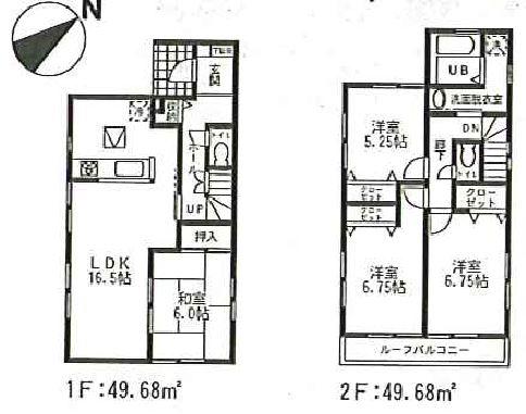 Floor plan. 26,800,000 yen, 4LDK, Land area 102.63 sq m , Building area 99.36 sq m