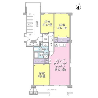 Floor plan.  [Floor plan] The top floor 7th floor ・ Southeast Corner Room