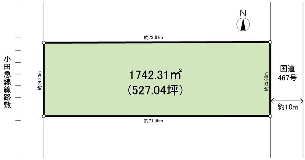 Compartment figure. Land price 300 million yen, Land area 1,742.31 sq m