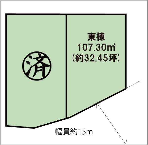 Compartment figure. 42,800,000 yen, 3LDK, Land area 107.3 sq m , Building area 96.68 sq m compartment view