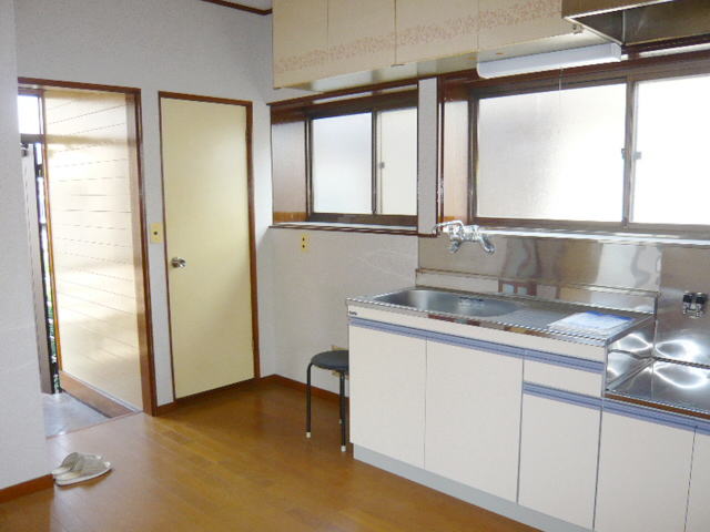 Kitchen. Bright kitchen space with a window