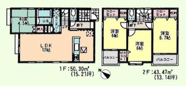 Floor plan. (11 Building), Price 29,800,000 yen, 4LDK, Land area 100.24 sq m , Building area 93.77 sq m
