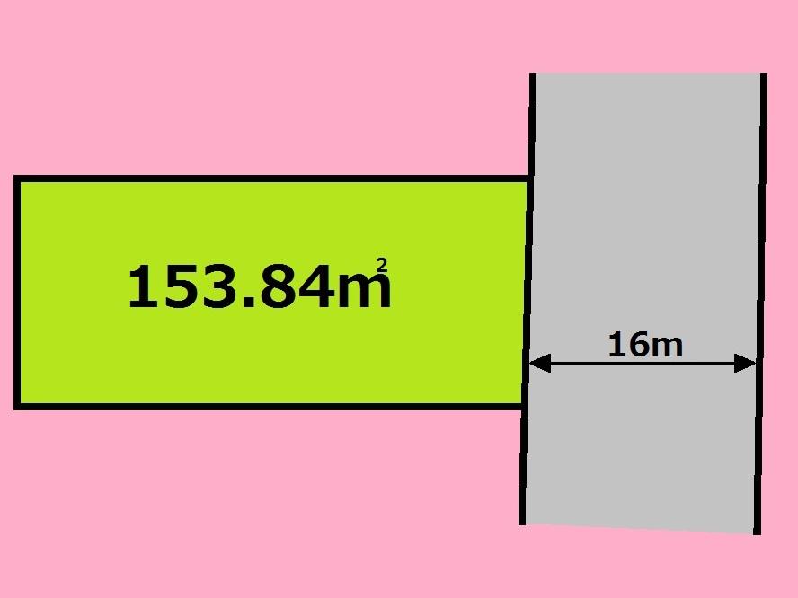 Compartment figure. Land price 39,600,000 yen, Land area 153.84 sq m