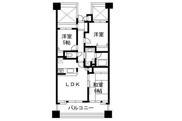Floor plan. 3LDK, Price 19,800,000 yen, Occupied area 68.38 sq m , Balcony area 11.9 sq m