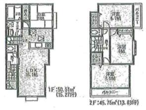 Floor plan. 29,800,000 yen, 4LDK, Land area 108.41 sq m , Building area 95.26 sq m