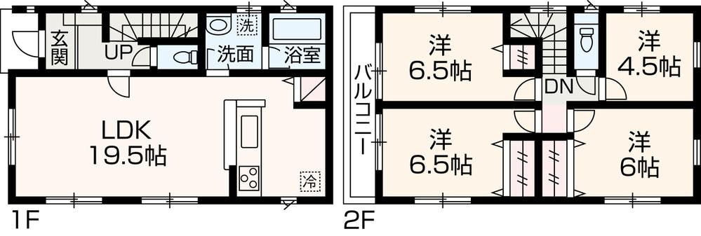 Floor plan. (1 Building), Price 34,800,000 yen, 3LDK+S, Land area 110.93 sq m , Building area 95.58 sq m