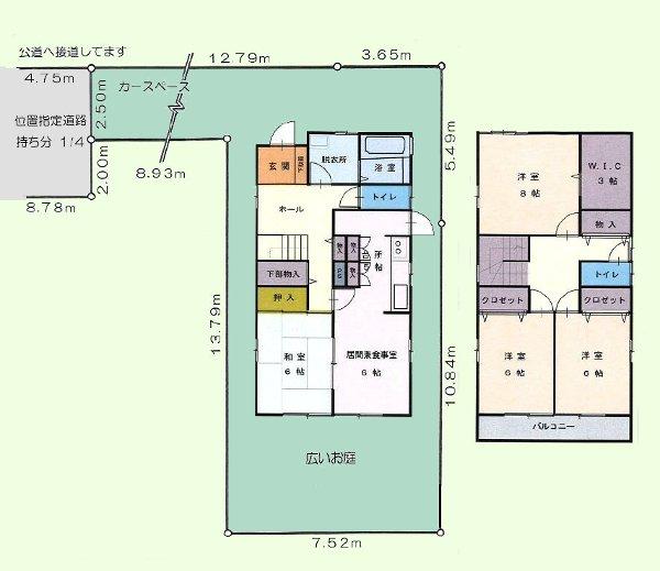 Floor plan. 35,800,000 yen, 4LDK, Land area 144.64 sq m , Building area 110.33 sq m