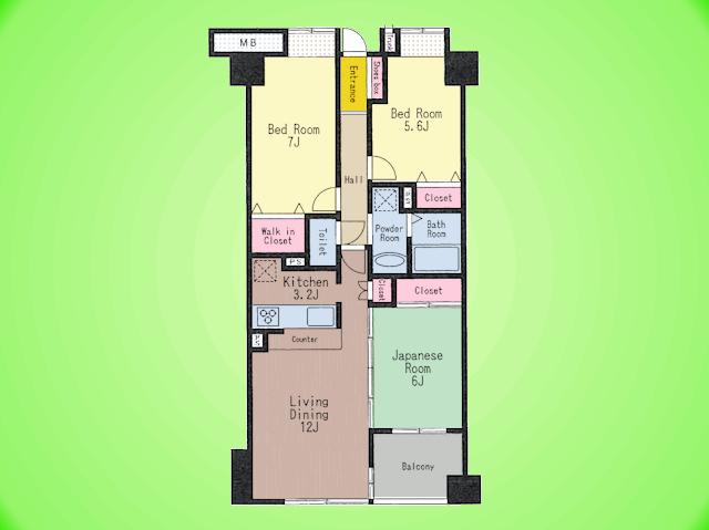 Floor plan. 3LDK, Price 18.9 million yen, Occupied area 73.79 sq m , Balcony area 5.2 sq m