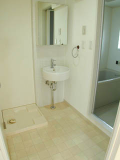 Washroom. Simple wash basin