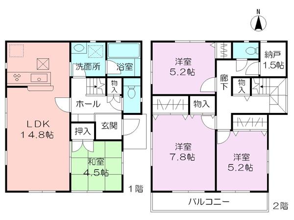 Floor plan. (10 Building), Price 35,800,000 yen, 4LDK+S, Land area 110.51 sq m , Building area 95.98 sq m