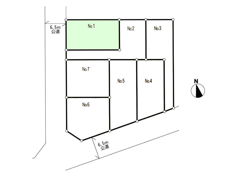 Compartment figure. Land price 32.7 million yen, Land area 130.01 sq m