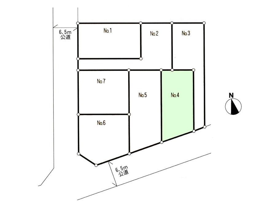 Compartment figure. Land price 33,500,000 yen, Land area 130 sq m