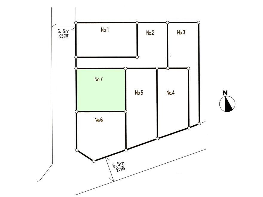 Compartment figure. Land price 31.5 million yen, Land area 130 sq m