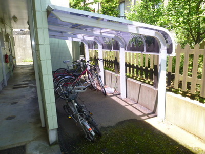 Other common areas. There are bicycle parking on site