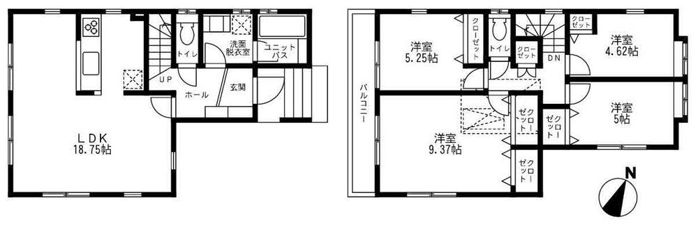 Building plan example (floor plan). Building plan example Building price 14 million yen Building area 101.02 sq m