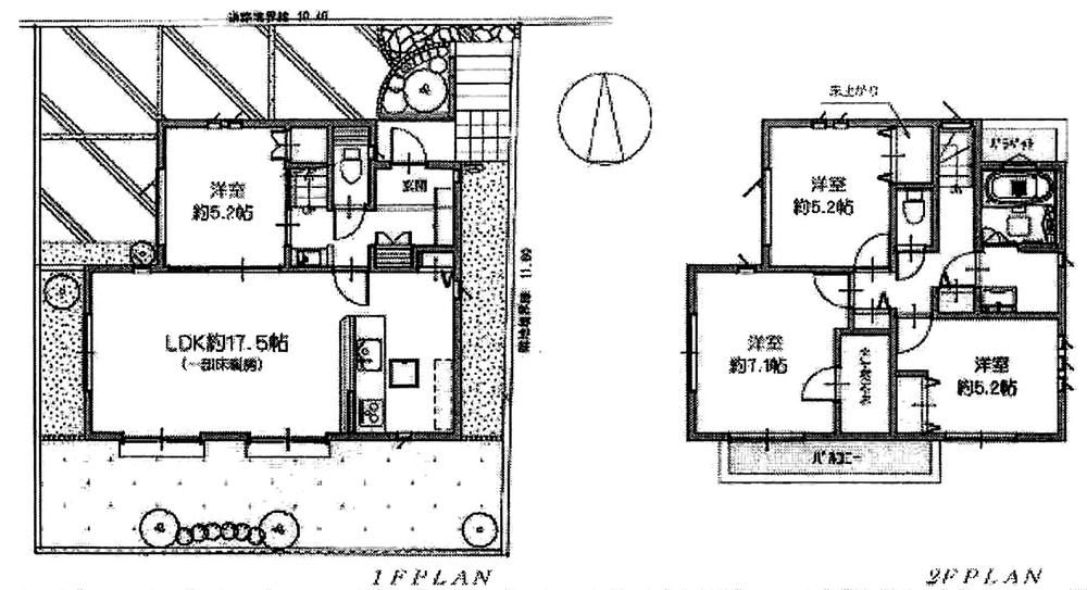 Floor plan. (1 Building), Price 41,800,000 yen, 4LDK, Land area 119.44 sq m , Building area 95.22 sq m