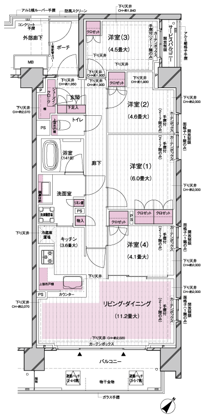 Floor: 4LDK + SIC, the occupied area: 78.73 sq m, Price: TBD