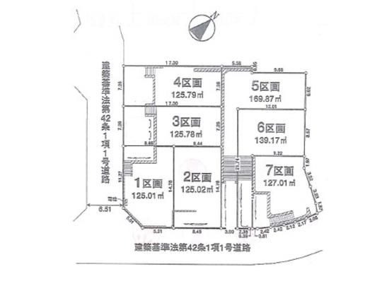Compartment figure. Land price 29,800,000 yen, Land area 139.17 sq m compartment view