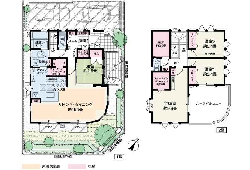 Floor plan. (No. 33, etc.), Price TBD , 4LDK, Land area 155.04 sq m , Building area 118.2 sq m