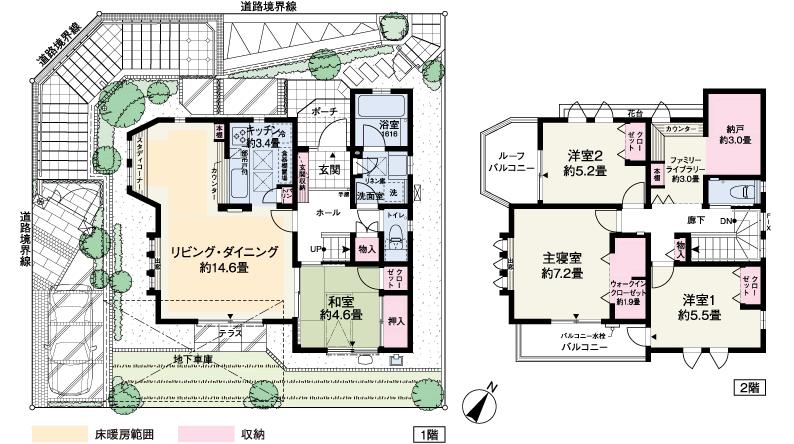 Floor plan. (34 Building), Price TBD , 4LDK, Land area 160.21 sq m , Building area 134.23 sq m