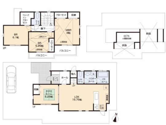 Floor plan. 77,800,000 yen, 3LDK, Land area 129.21 sq m , Building area 100.06 sq m floor plan