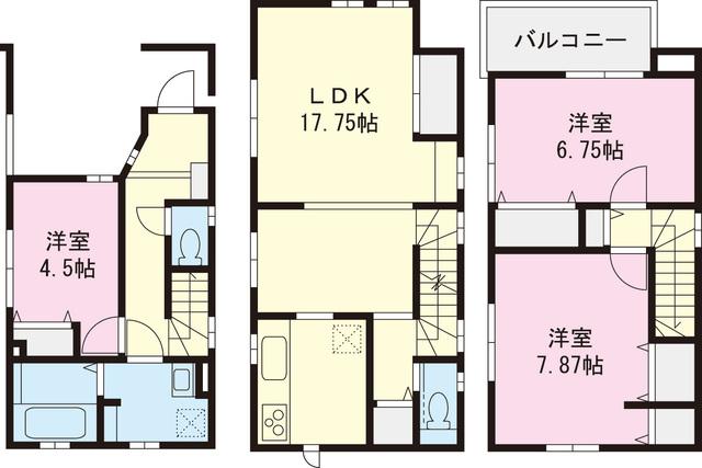 Floor plan. 41,800,000 yen, 2LDK+S, Land area 60.91 sq m , Building area 97.03 sq m