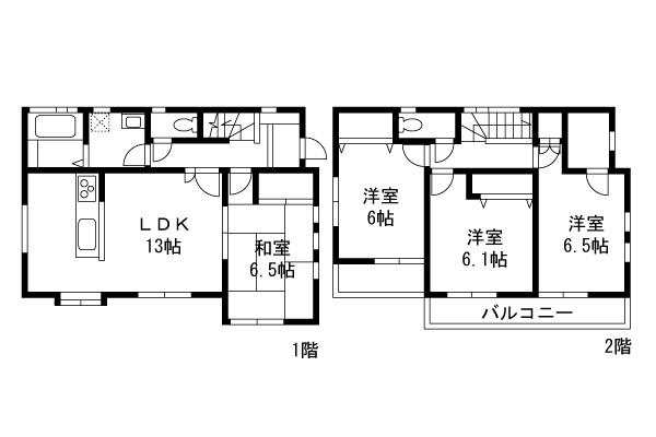 Floor plan. 35,800,000 yen, 4LDK, Land area 121.18 sq m , Building area 90.72 sq m
