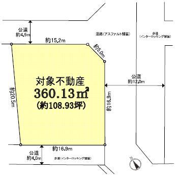Compartment figure. Land price 145 million yen, Land area 360.13 sq m