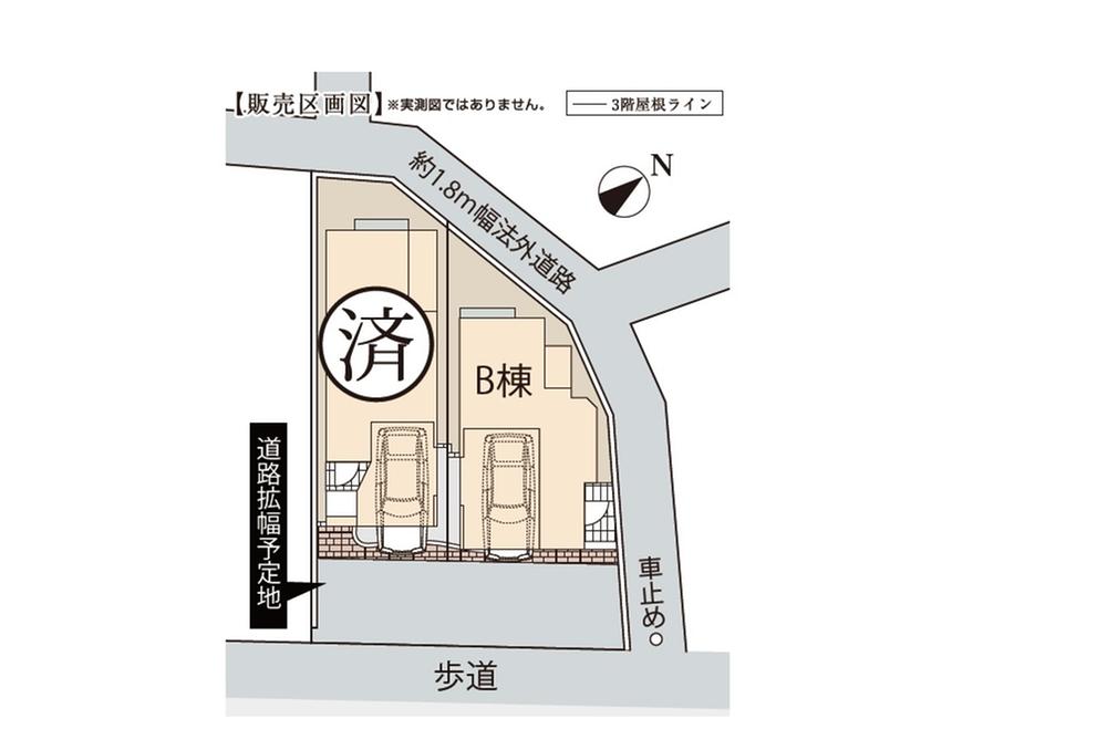 Compartment figure. 28,900,000 yen, 3LDK, Land area 53.33 sq m , Building area 91.45 sq m