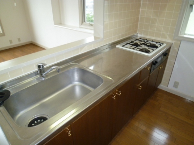 Kitchen. Stylish counter kitchen