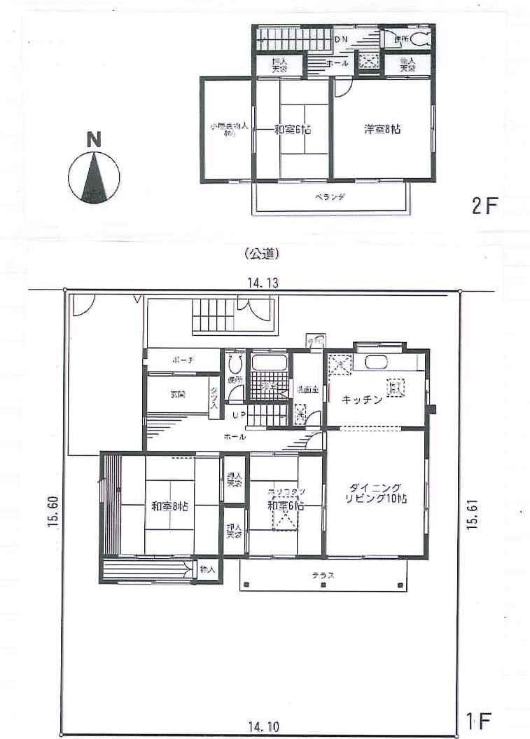 Floor plan. 52,500,000 yen, 4LDK, Land area 220 sq m , Building area 126.57 sq m