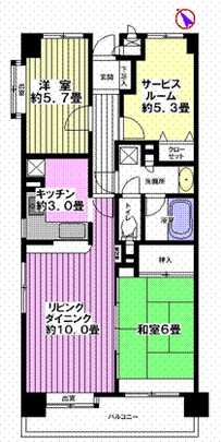Floor plan. In 3LDK type, Heisei bathroom equipment to 20 July ・ Wash basin ・ Retrieve the toilet facilities