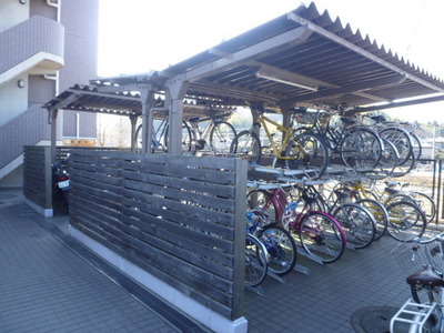 Other common areas. There are bicycle parking on site