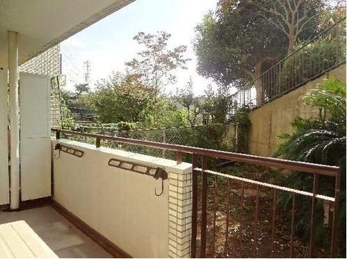 Other. Balcony and a private garden (behind the fence)