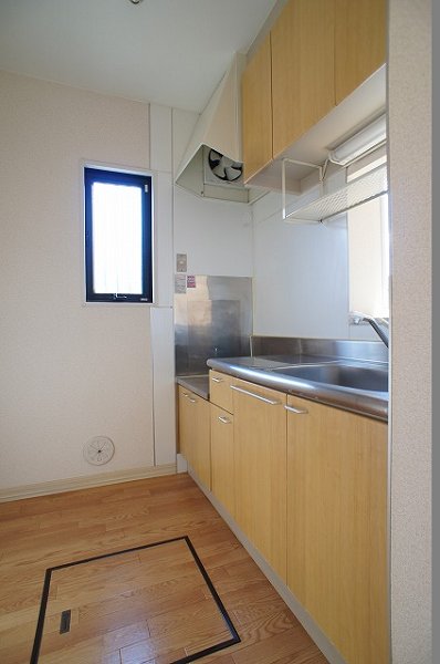 Kitchen. Convenient face-to-face kitchen to clean up the back or carry a cuisine.