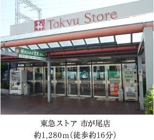 Supermarket. Tokyu Store Chain Ichigao to the store 1280m ※ Listings environment picture was taken in September 2013. Also, Time required is to calculate the 80m as 1 minute.