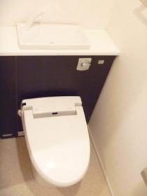 Toilet. It is with a cleaning function heating toilet seat!