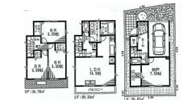 Floor plan. (11 Building), Price 44,800,000 yen, 3LDK+S, Land area 69.03 sq m , Building area 101.02 sq m