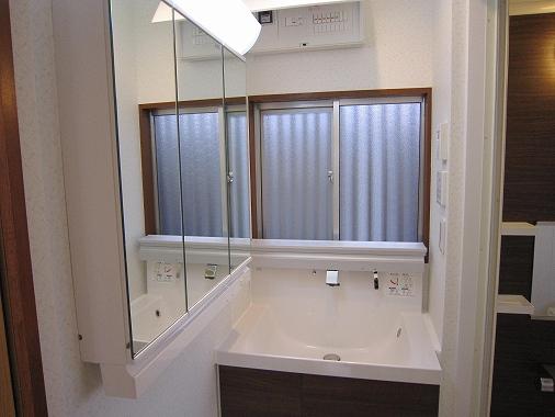 Wash basin, toilet. Vanity