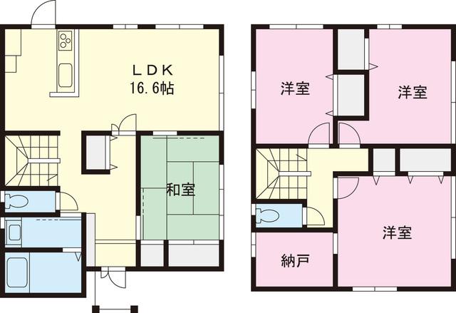 Floor plan. 45,800,000 yen, 4LDK+S, Land area 149.38 sq m , Building area 116.83 sq m