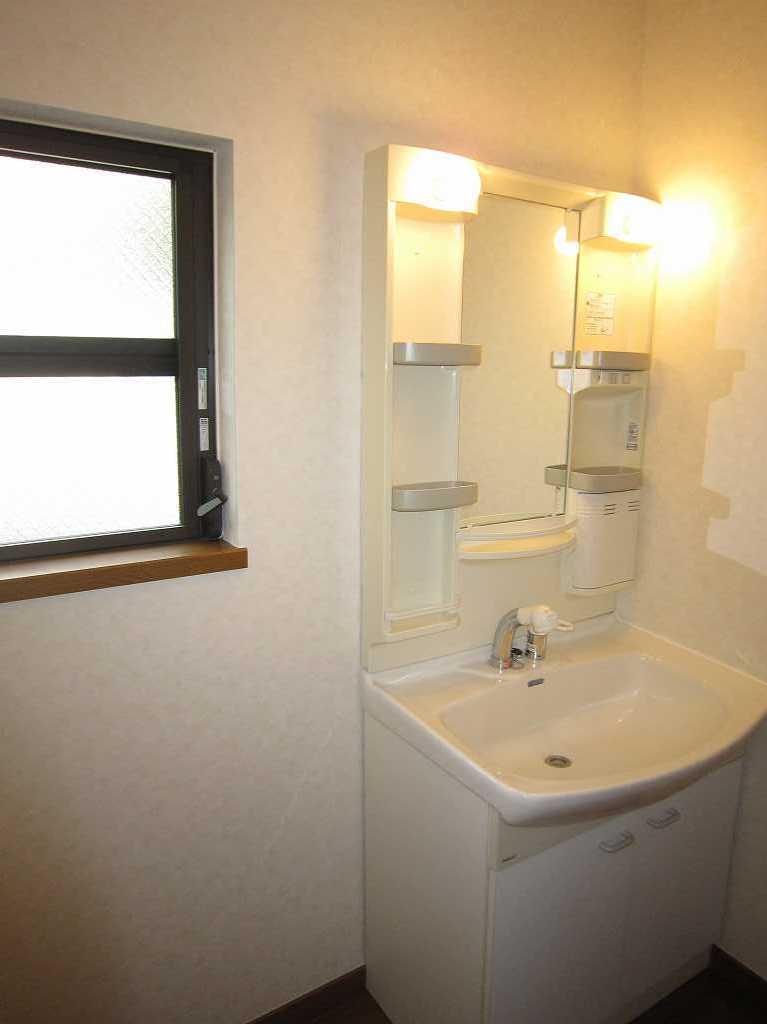 Wash basin, toilet. Bathroom vanity